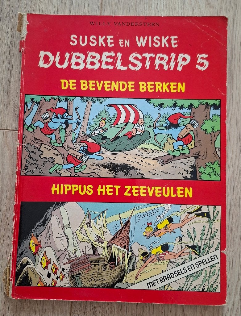 5 - Suske en Wiske - Dubbelstrip, Boeken, Eén stripboek, Ophalen of Verzenden, Gelezen, Willy Vandersteen