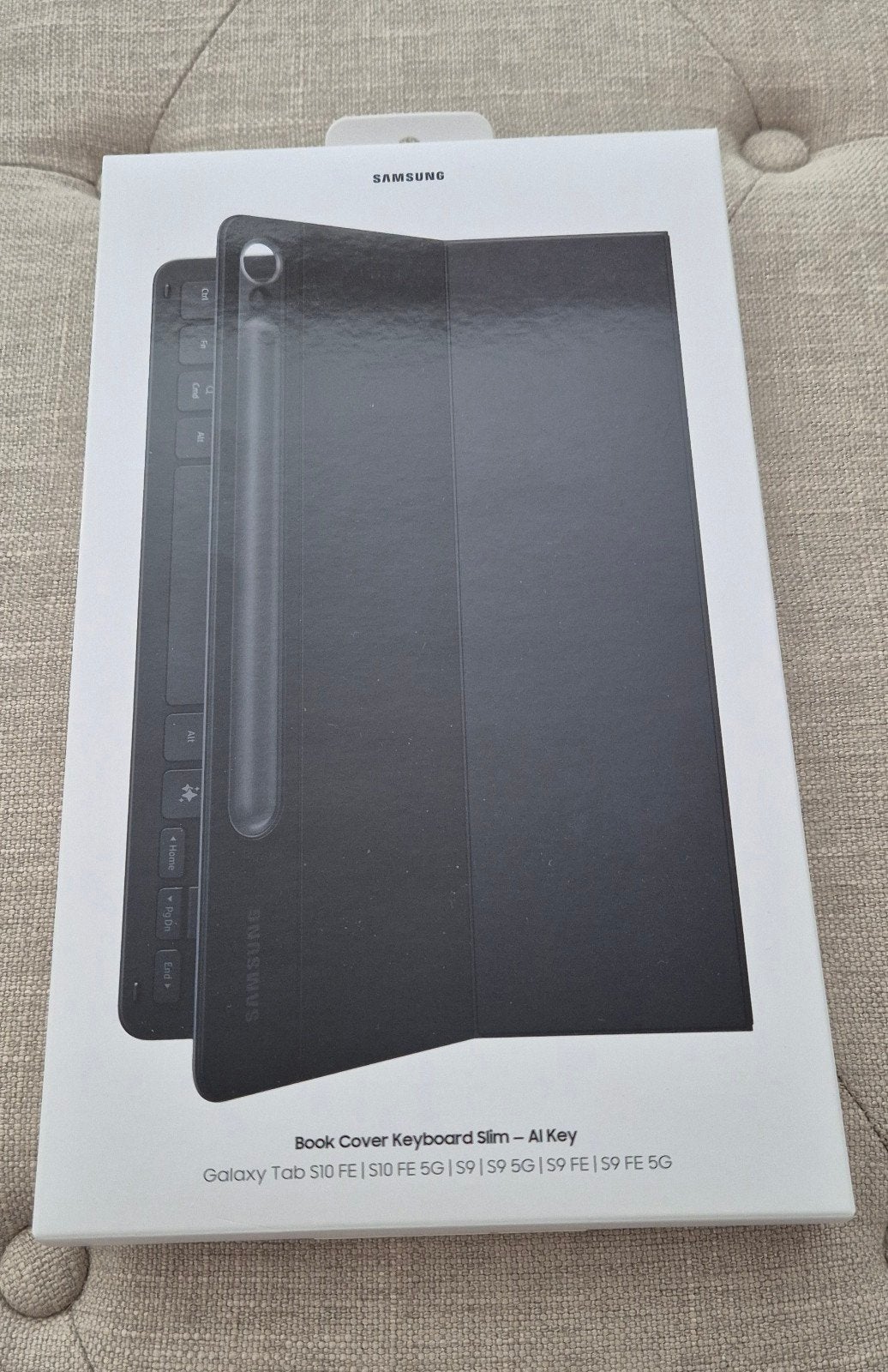 Samsung Galaxy Tab S9 en S10  book cover met keyboard, 11 inch, Nieuw, Bescherming voor- en achterkant, Ophalen of Verzenden