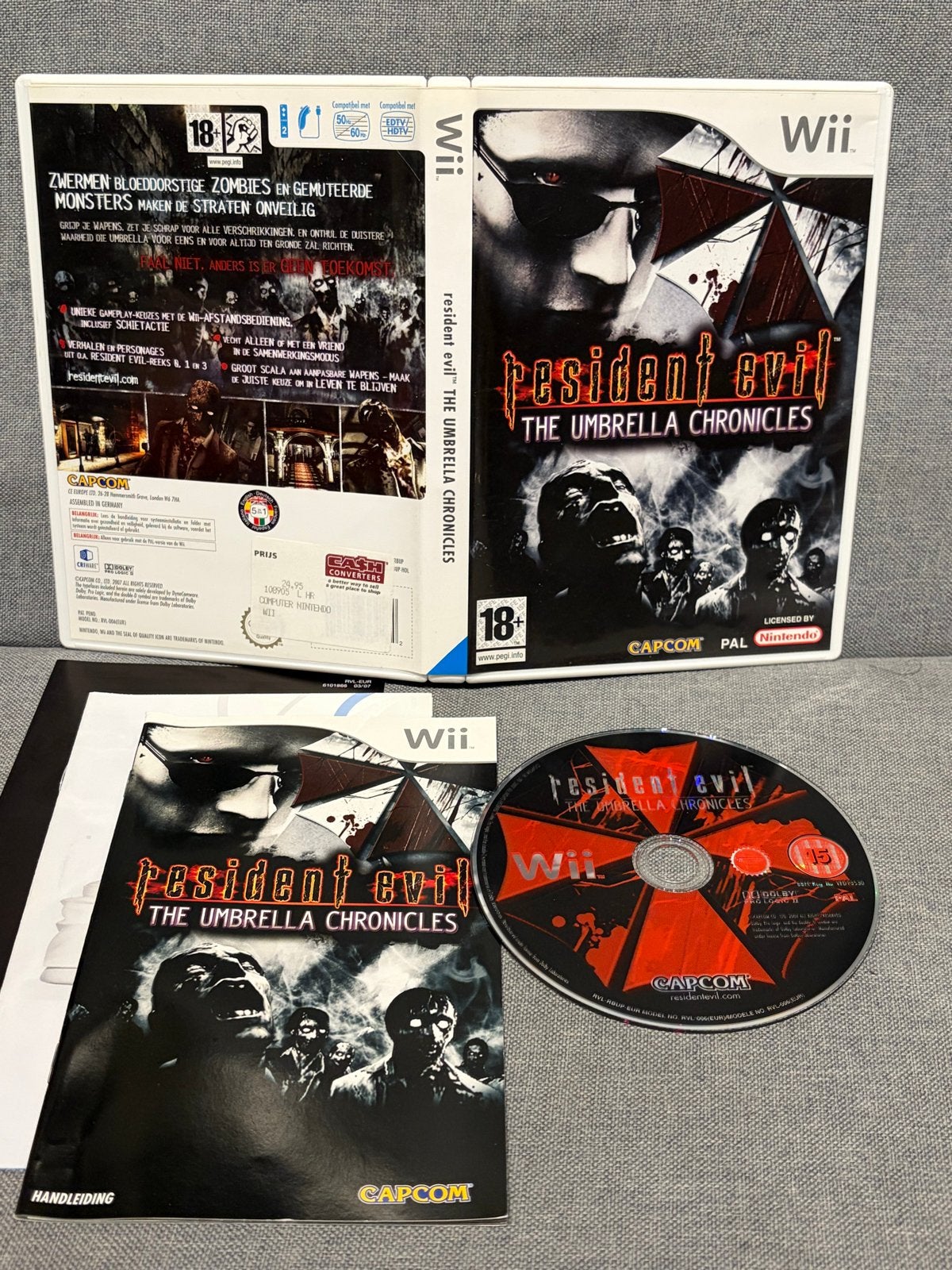 Resident Evil The Umbrella Chronicles - Wii + wii gun, Spelcomputers en Games, Gebruikt, Vanaf 18 jaar, Shooter, 1 speler