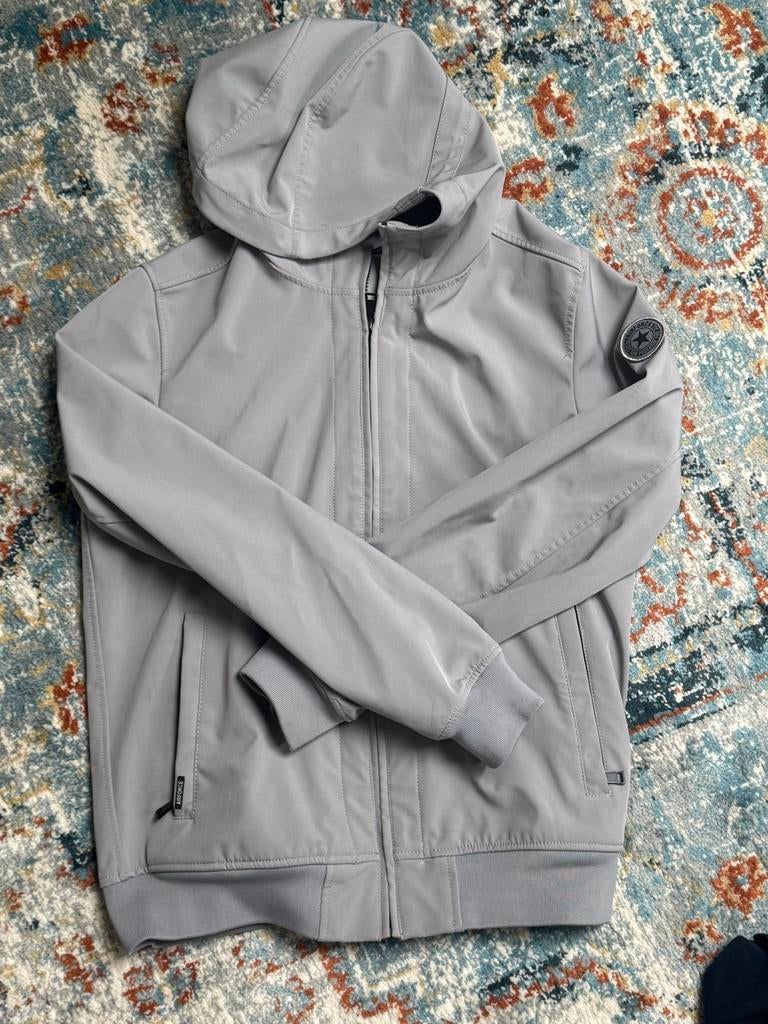 Airforce softshell jas grijs maat M jongens heren, Kleding | Heren, Jassen | Zomer, Zo goed als nieuw, Maat 48/50 (M), Grijs, Ophalen