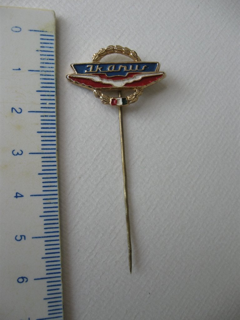 Mooie Oude IKARUS - BUS speld, Verzamelen, Speldjes, Pins en Buttons, Ophalen of Verzenden, Gebruikt, Overige onderwerpen