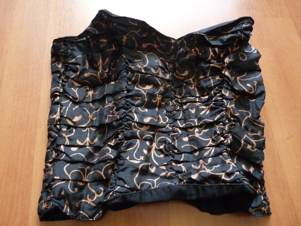 Mooie vintage bustier top van Louis Feraud - 100% zijde, Zwart, Ophalen of Verzenden, Zo goed als nieuw, Louis Feraud
