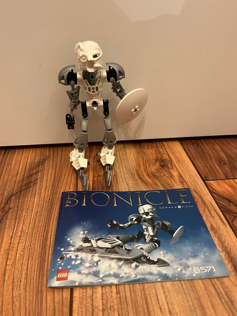 LEGO Technic Bionicle Kopaka Nuva 8571 – 100% compleet!, Bionicle, Lego, Ophalen of Verzenden, Zo goed als nieuw