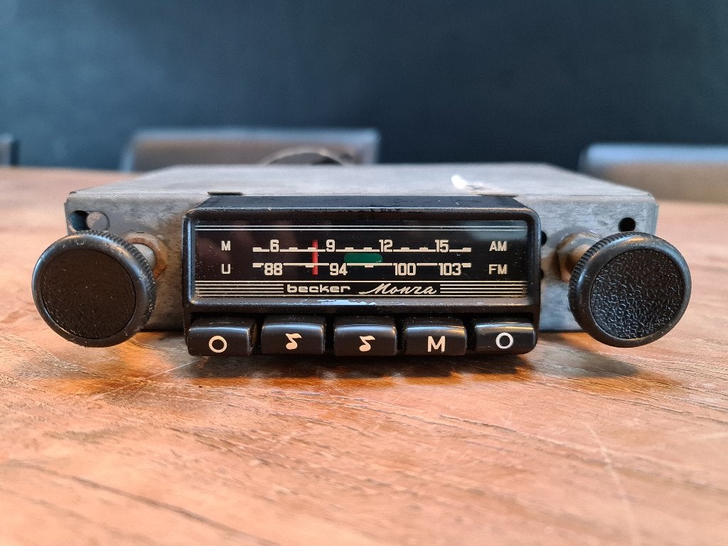 vintage Becker Monza MU oldtimer classic car auto-radio, Ophalen of Verzenden, Gebruikt
