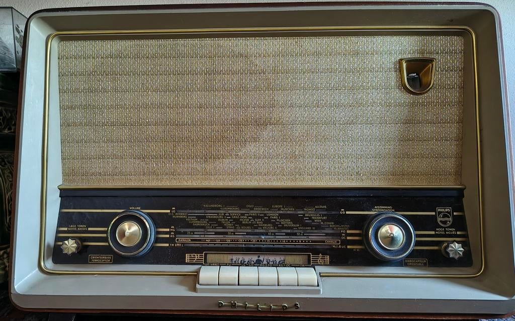 Vintage buizenradio, Audio, Tv en Foto, Radio's, Ophalen