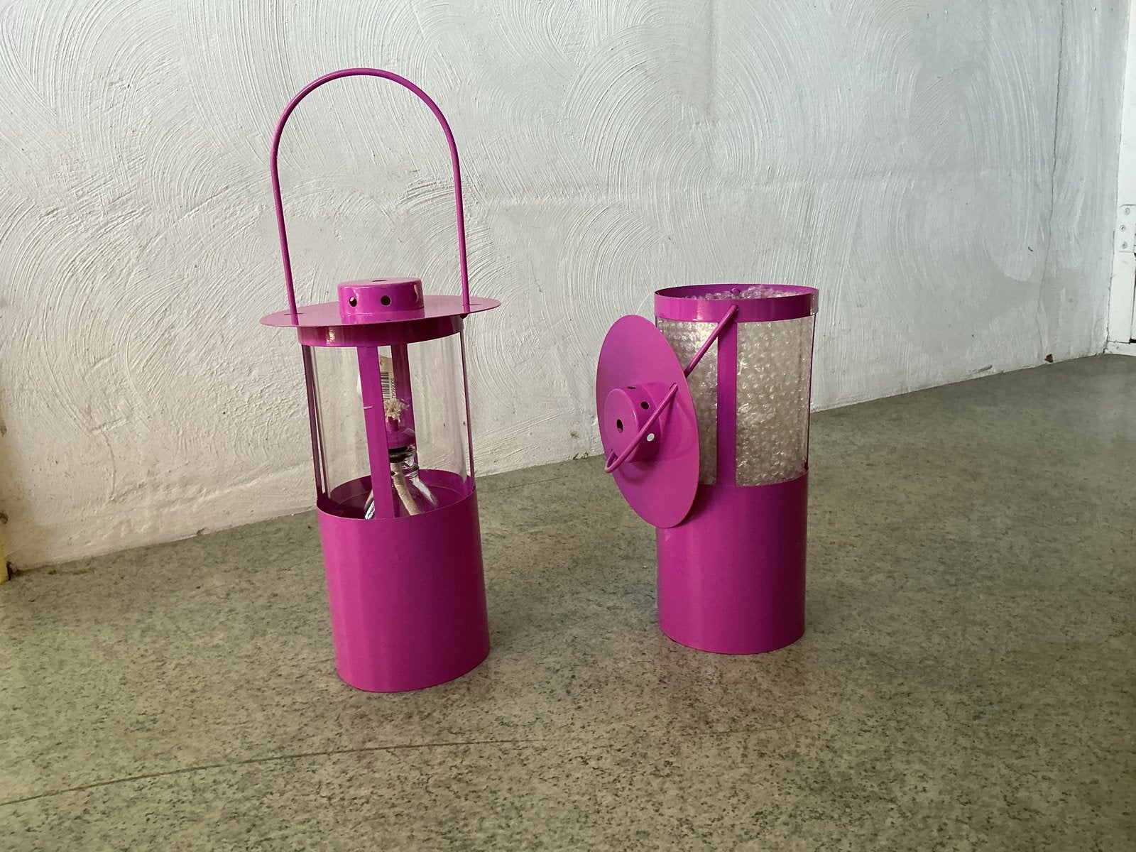 Roze olielampen set - sfeervolle verlichting voor buiten, Overige merken, Gebruikt, Roze, Modern