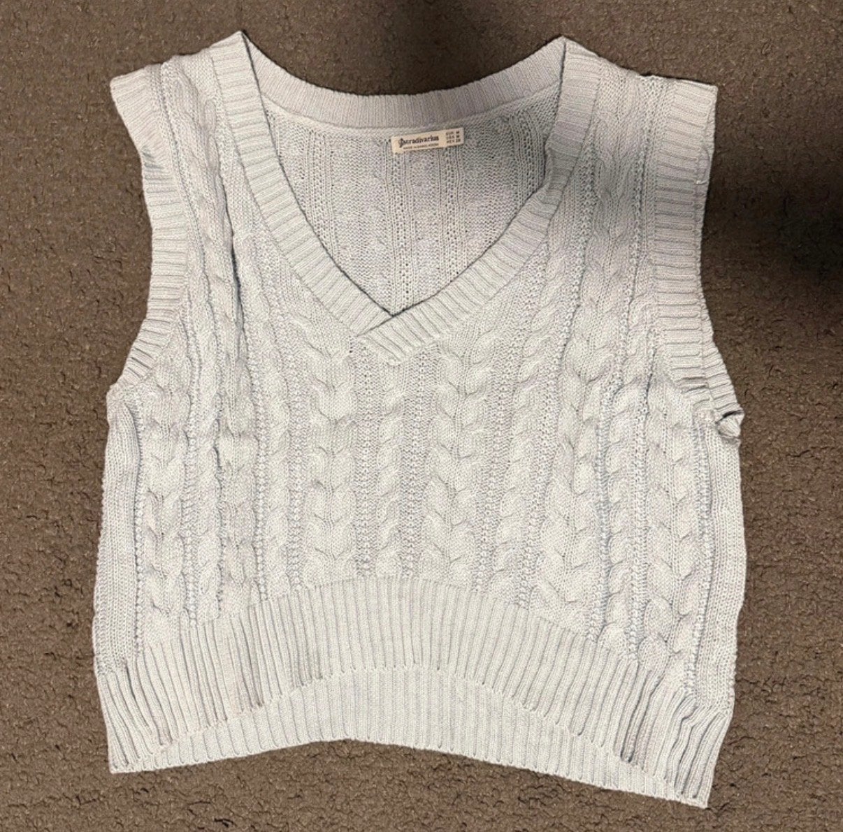 Stradivarius Gebreide Trui Maat M, Verzenden, Gedragen, Maat 38/40 (M), Blauw