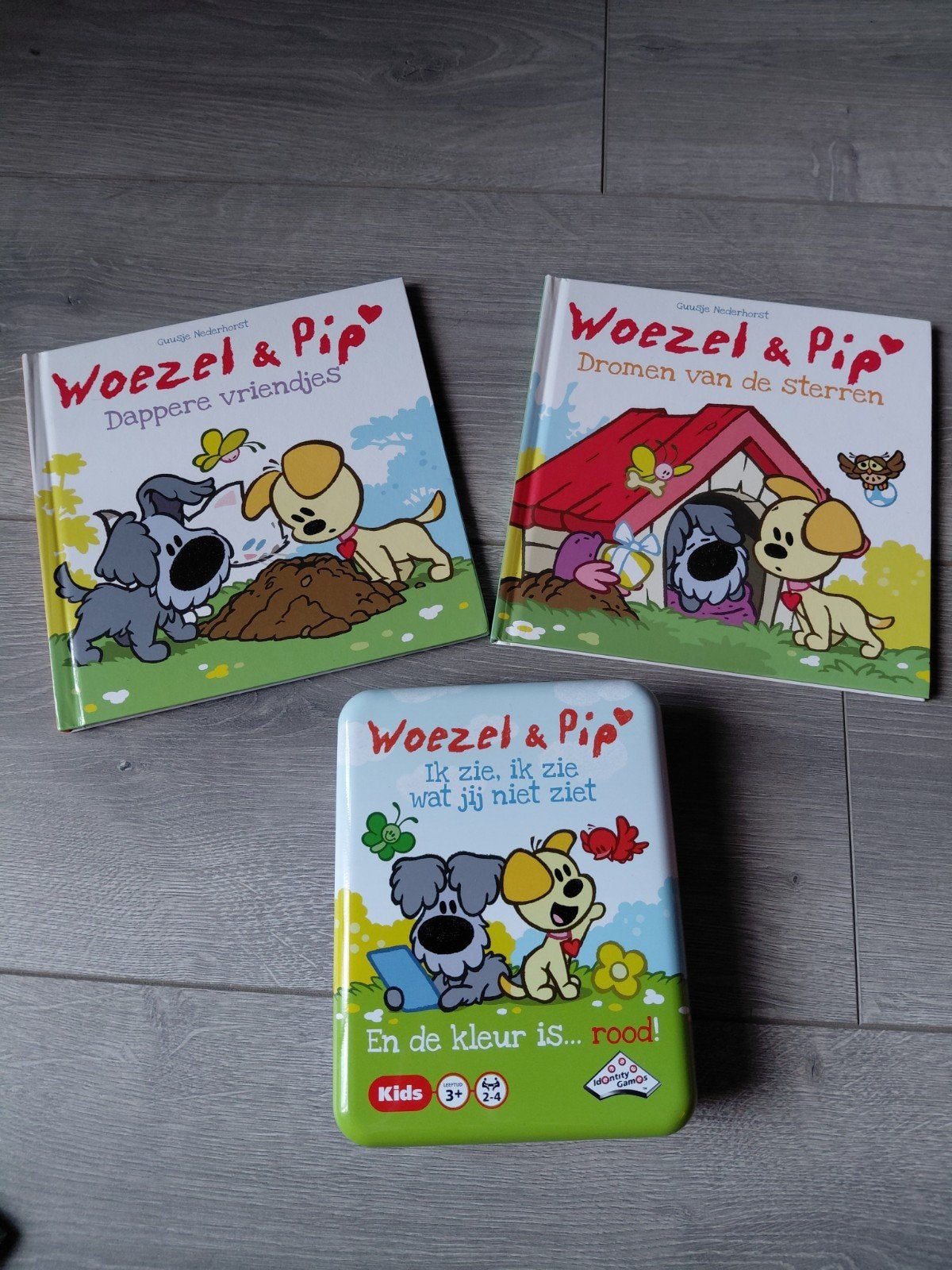 Woezel & Pip boekjes + spelletje, Ophalen of Verzenden, Zo goed als nieuw