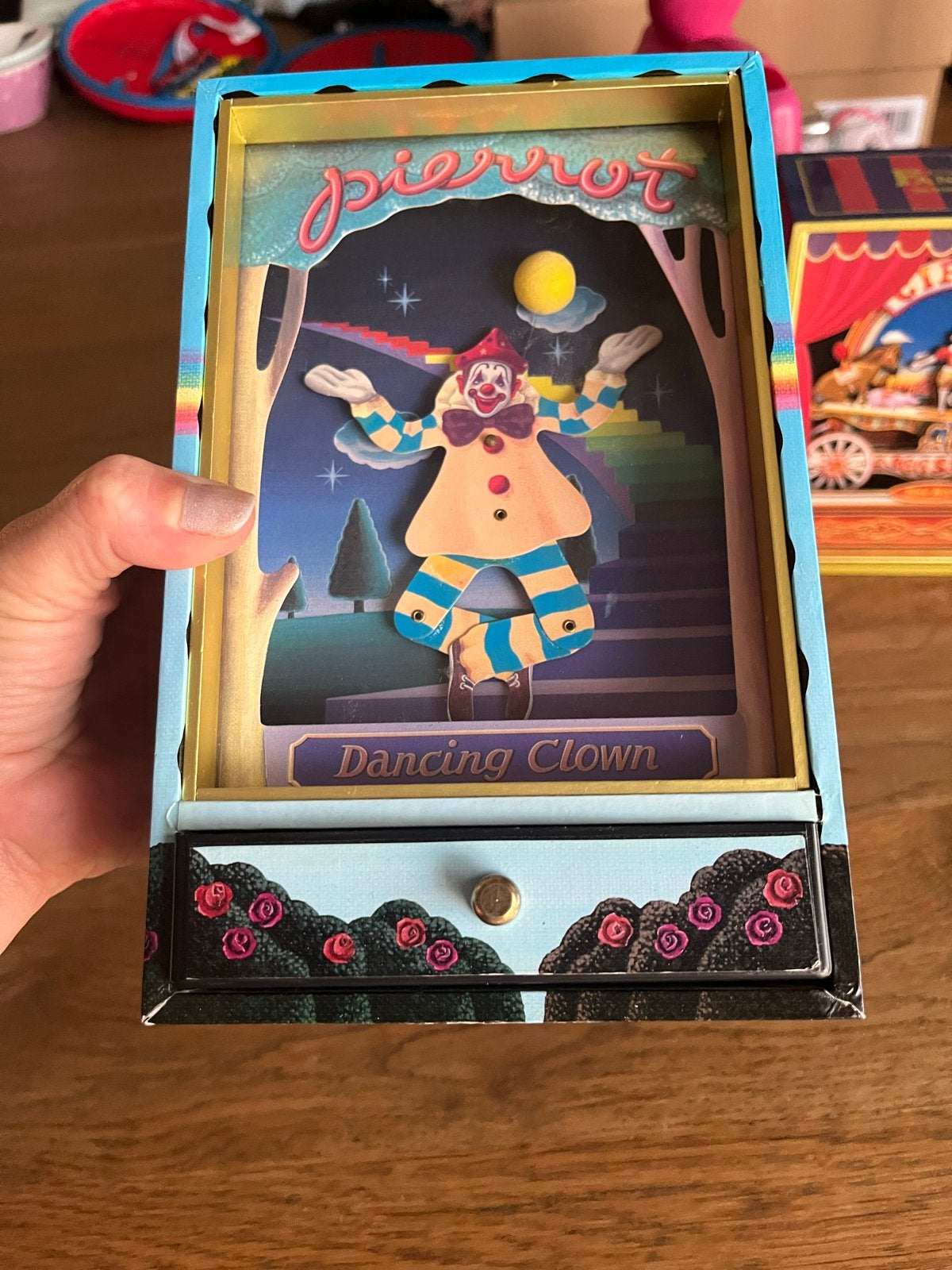 Vintage Pierrot Dansende Clown Muziekdoos, Ophalen of Verzenden, Zo goed als nieuw