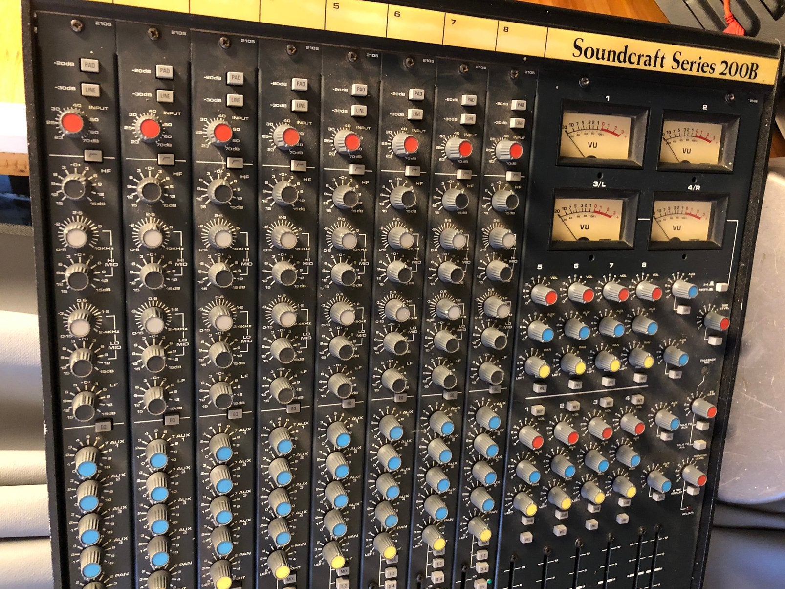 Soundcraft 200b (8-ch), Ophalen, Gebruikt, 5 tot 10 kanalen