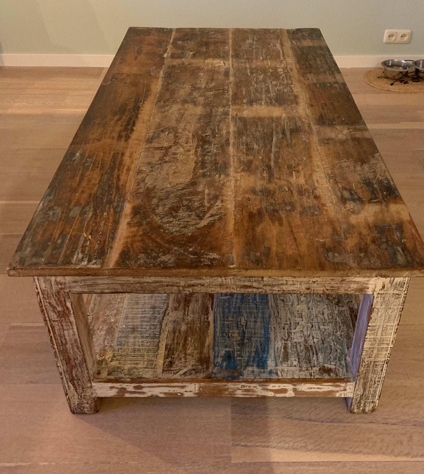 Teakhouten salontafel, Ophalen, Zo goed als nieuw