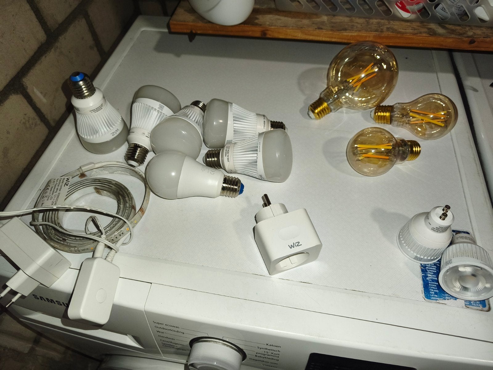 WiZ Verlichting Set: Slimme Lampen, Stekker en LED Strip, Ophalen, Overige merken, Gebruikt, Meerkleurig