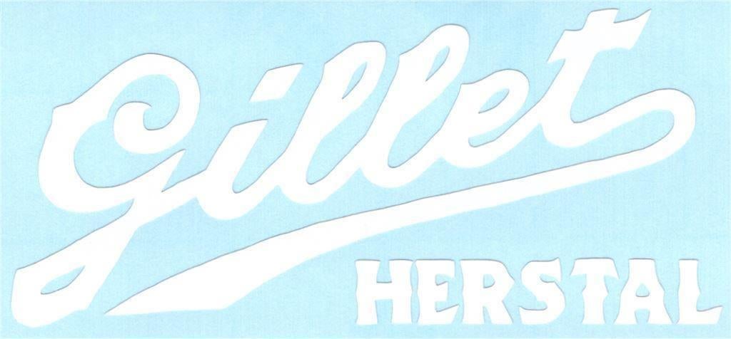 Gillet Herstal sticker #4, Motoren, Accessoires | Stickers, Ophalen of Verzenden
