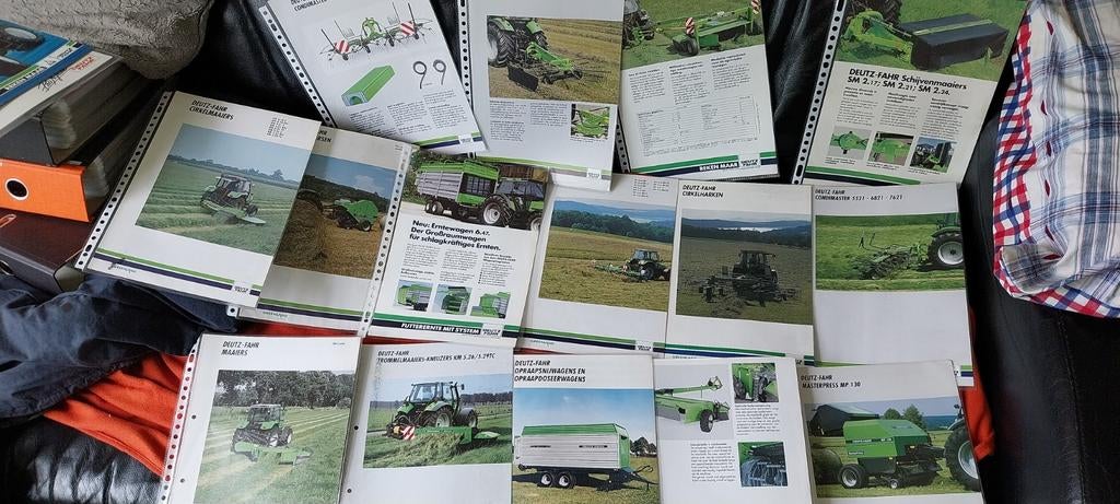 Deutz fahr werktuigen folders oldtimer traktor trekker, Ophalen of Verzenden, Zo goed als nieuw