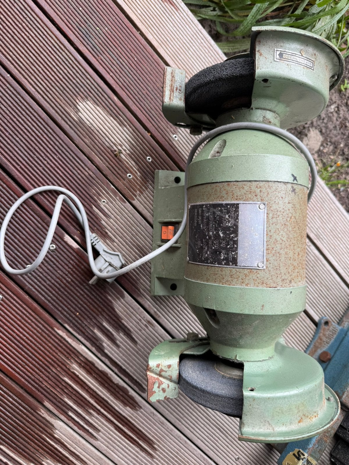 Slijpmachine, Ophalen