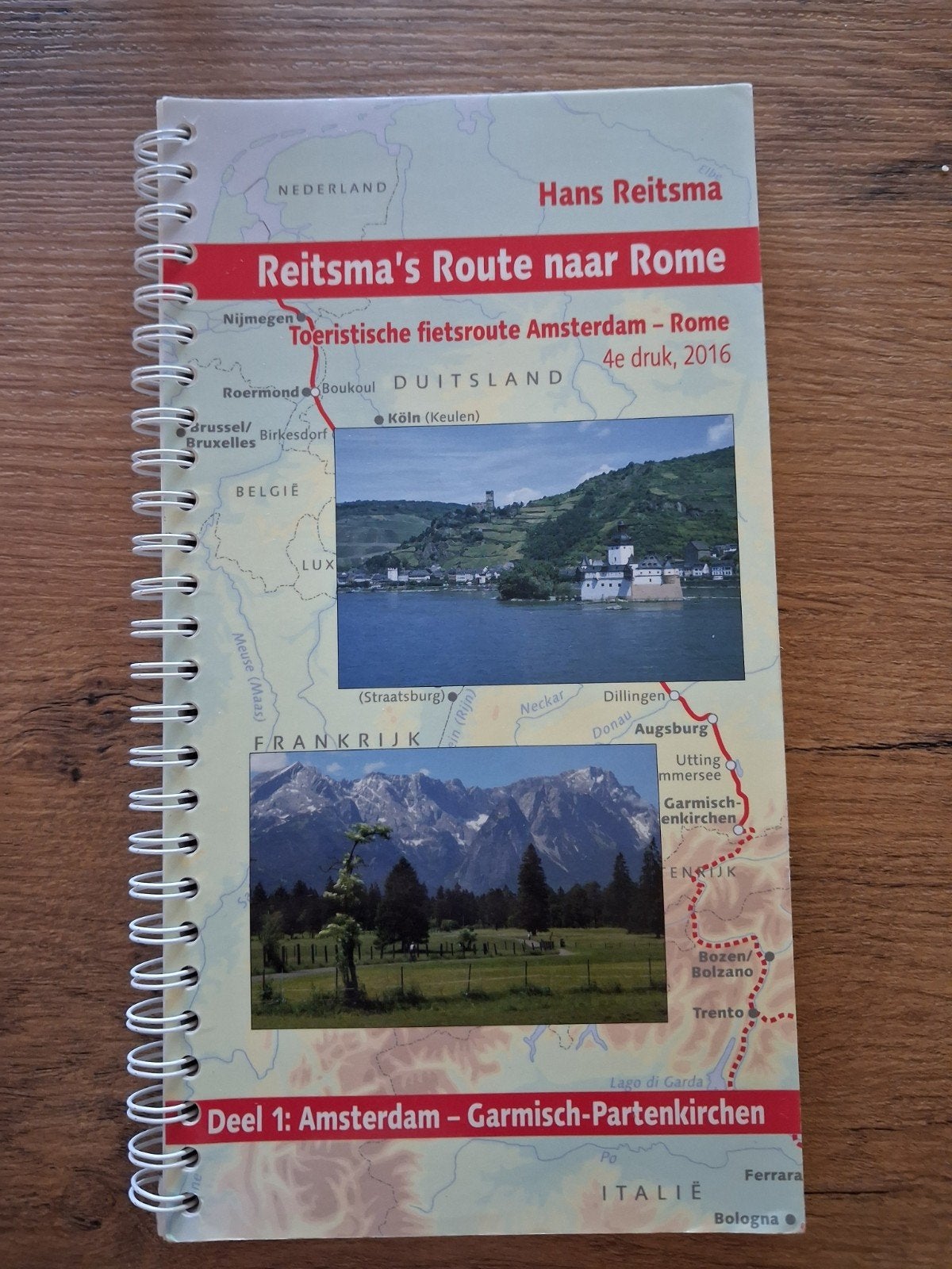 Reitsma's Route naar Rome - Fietsgids 4e druk 2016, Overige merken, Fiets- of Wandelgids, Europa, Ophalen of Verzenden