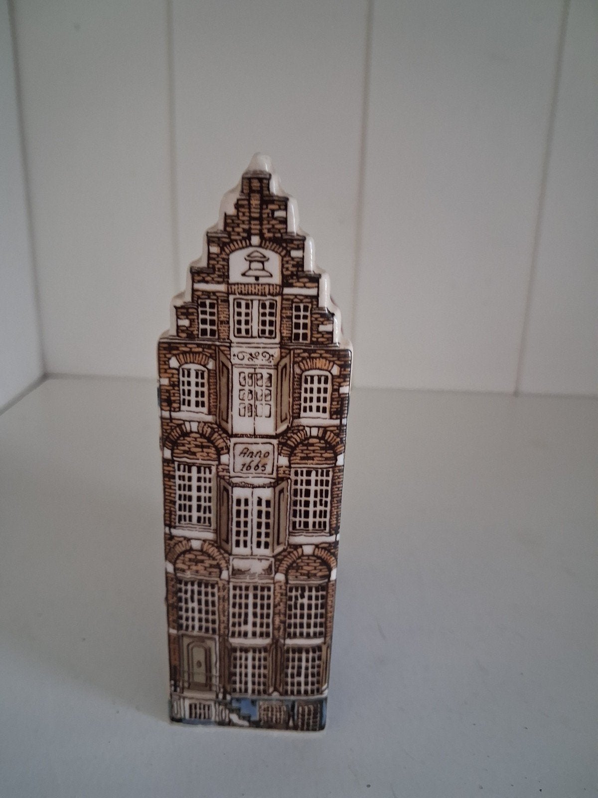 Vintage Delfts Blauw huisje anno 1665 - Handgeschilderd, Ophalen of Verzenden, Gebruikt, Overige typen