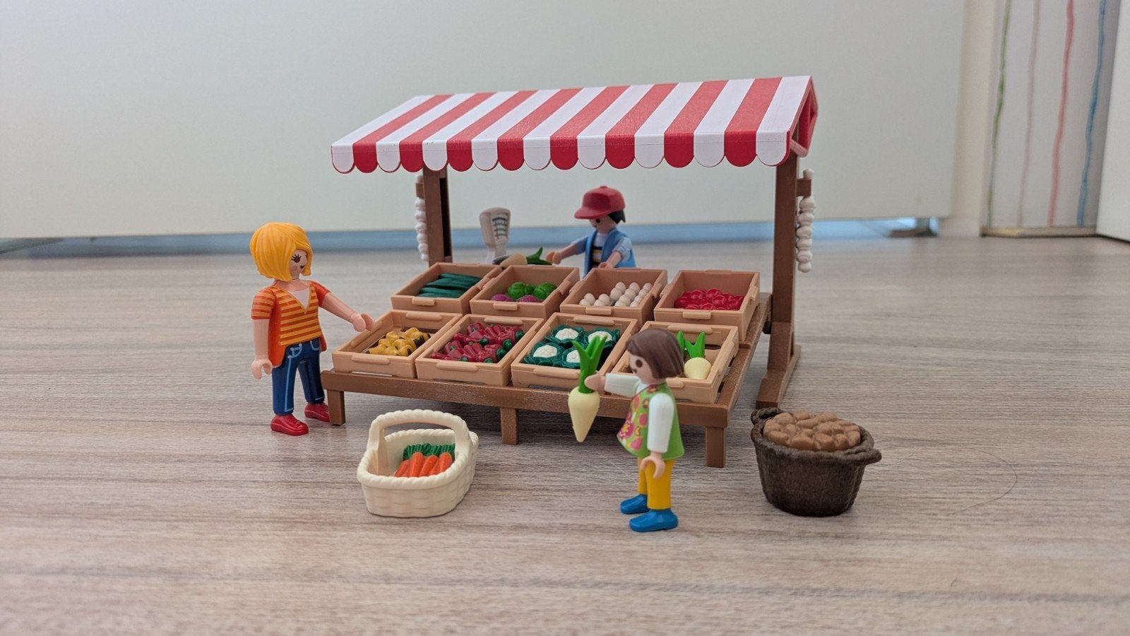 Playmobil Country Groentekraam 6121, Ophalen of Verzenden, Zo goed als nieuw, Complete set