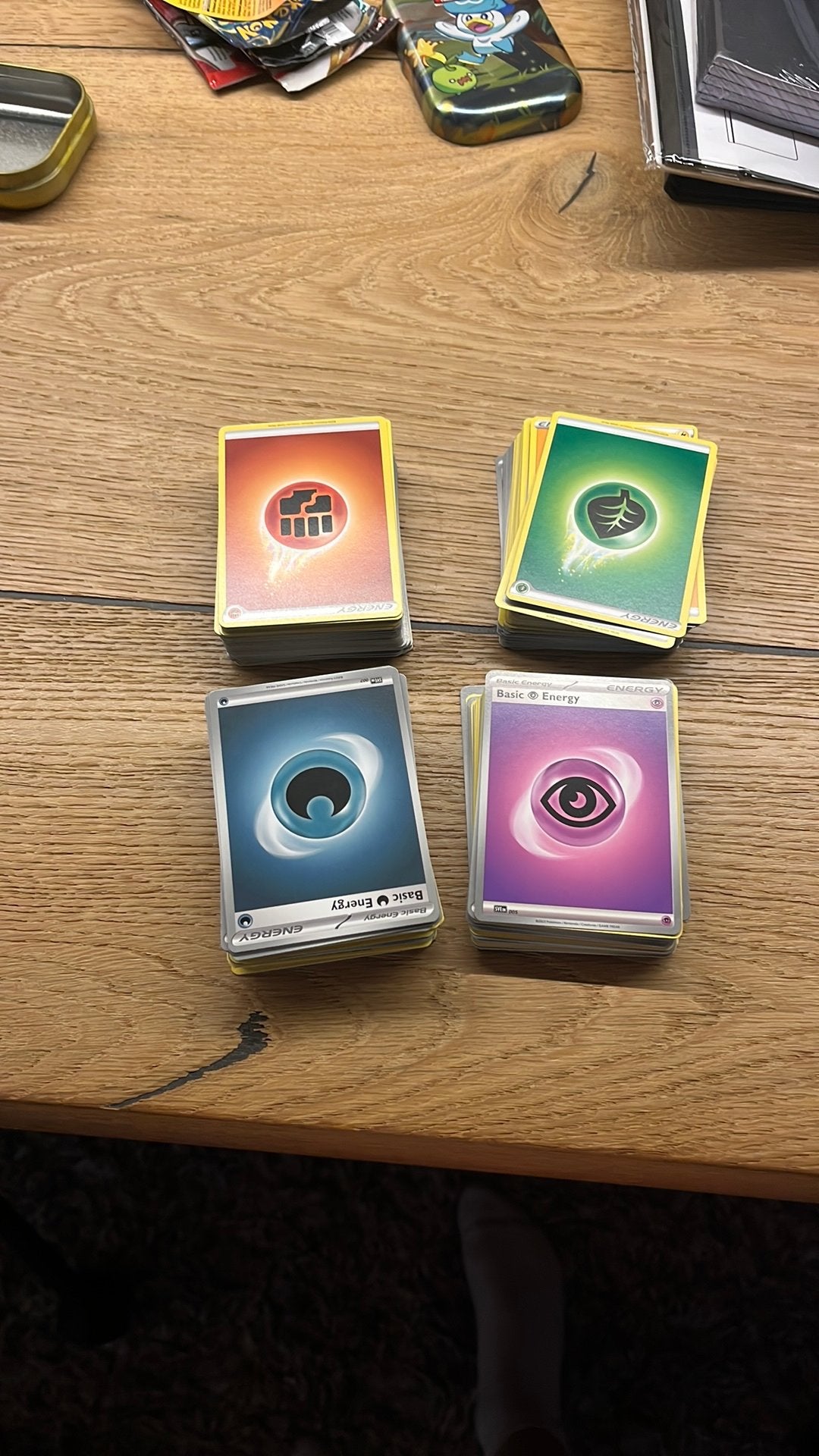 270 energy cards pokemon, Ophalen of Verzenden, Gebruikt, Meerdere kaarten, Foil