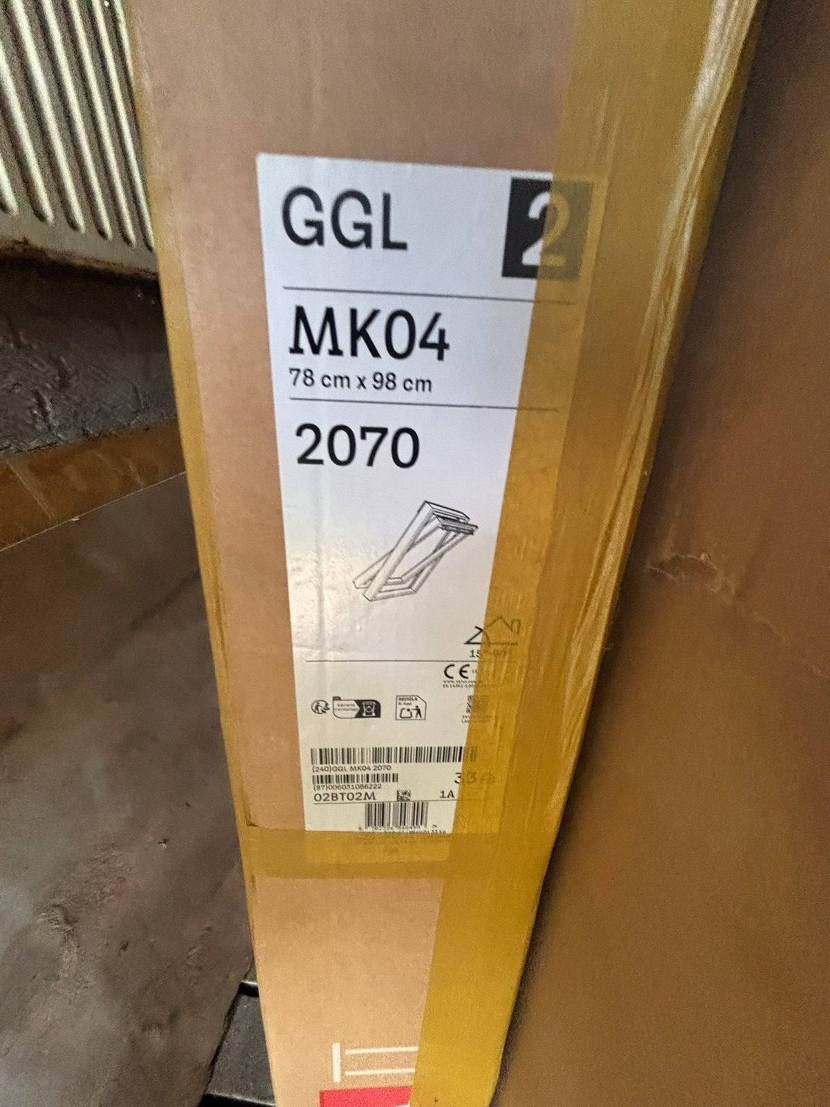 Velux dakraam, Ophalen, Minder dan 80 cm, 80 tot 120 cm, Nieuw
