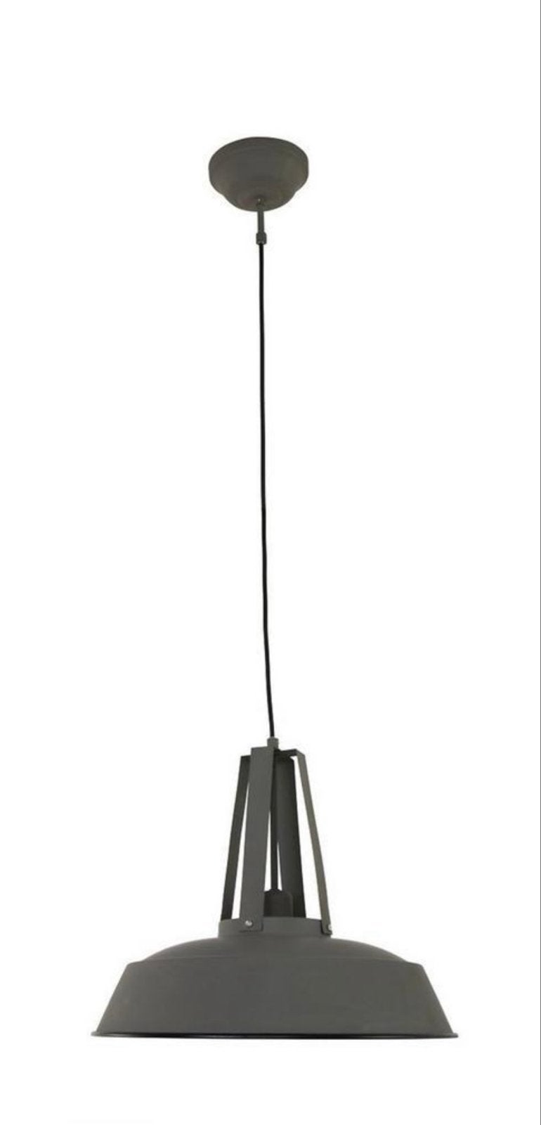 HKliving industriële hanglamp grijs, Huis en Inrichting, Ophalen, Gebruikt, Metaal, E27 (groot)