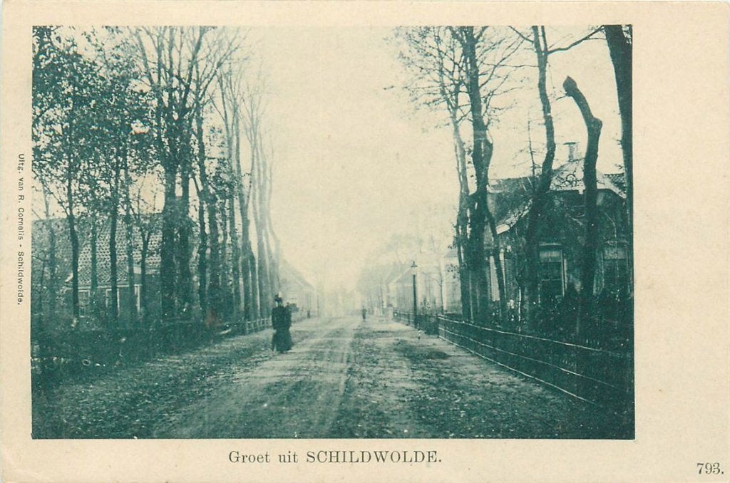 702-047-043 Schildwolde, Verzamelen, Ansichtkaarten | Nederland, Verzenden, Voor 1920, Groningen
