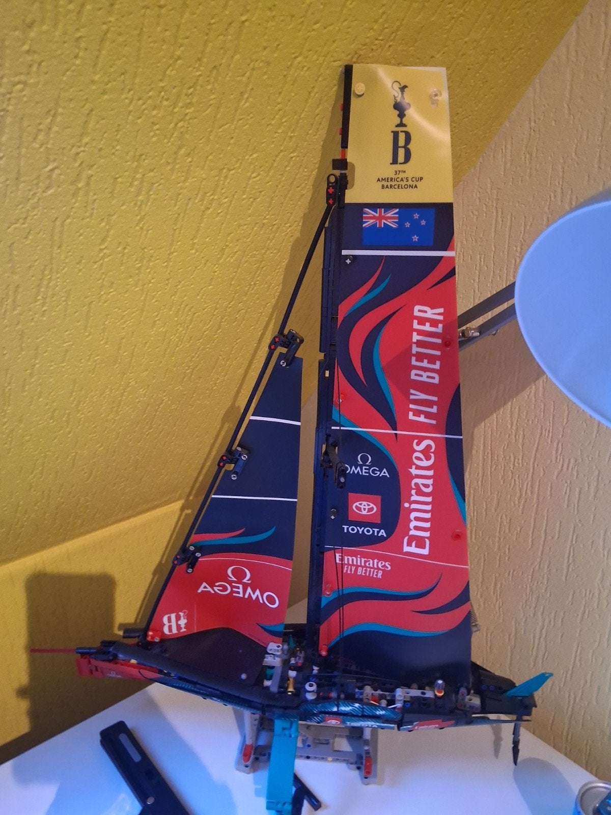 Lego Technic Zeilboot met boekje en doos, Verzenden, Zo goed als nieuw, Overige merken