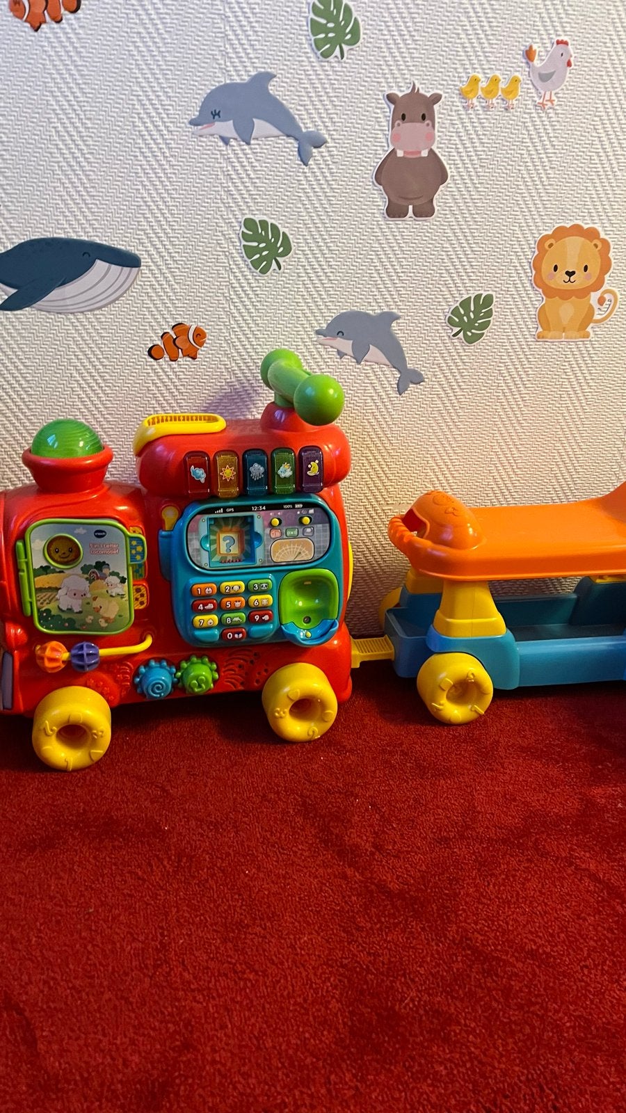 Vtech Speel Locomotief met Blokjes - Nog in goede staat, Kinderen en Baby's, Speelgoed | Vtech, Ophalen, Gebruikt, 6 maanden tot 2 jaar