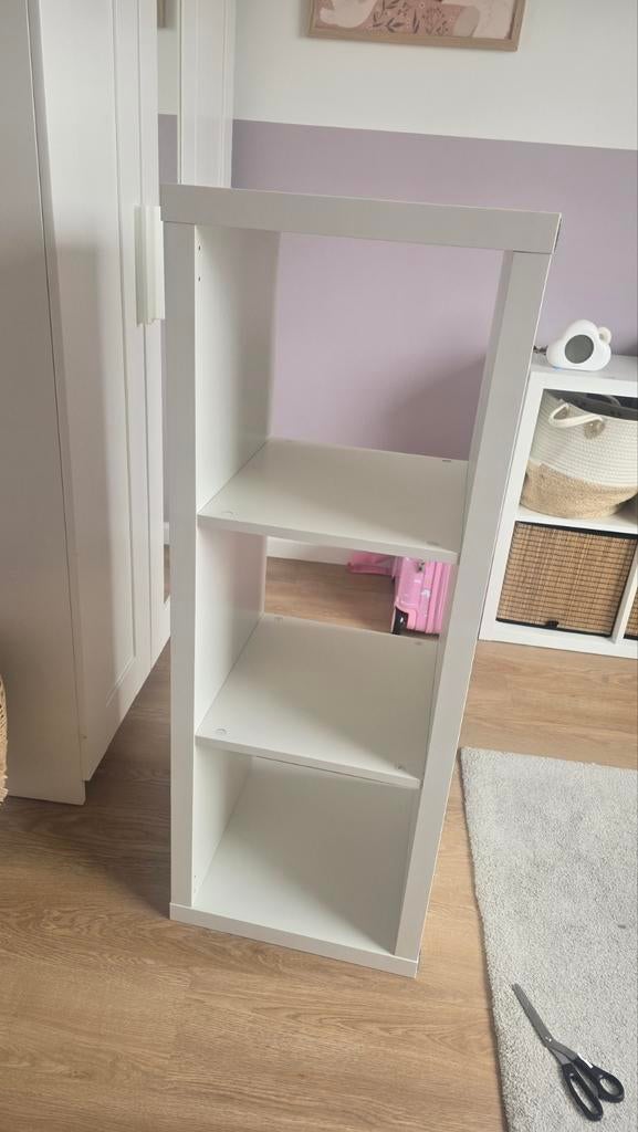 IKEA Kallax Kast 3 Vakken Wit, Huis en Inrichting, Kasten | Boekenkasten, Ophalen, Minder dan 50 cm, Gebruikt, Modern, Scandinavisch