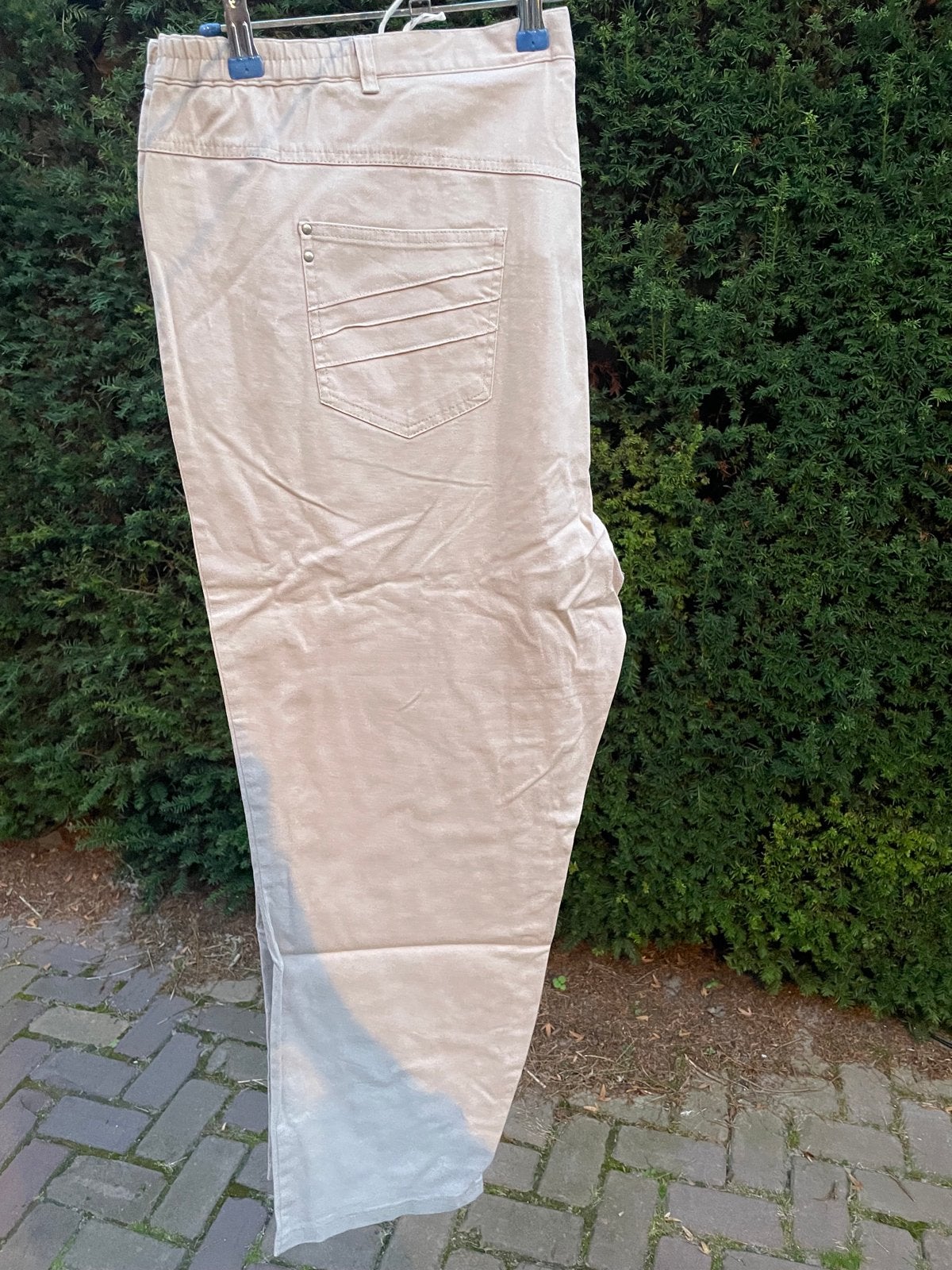 Cosma Katoenen Broek  maat 54, Kleding | Dames, Beige, Maat 46/48 (XL) of groter, Ophalen of Verzenden, Zo goed als nieuw
