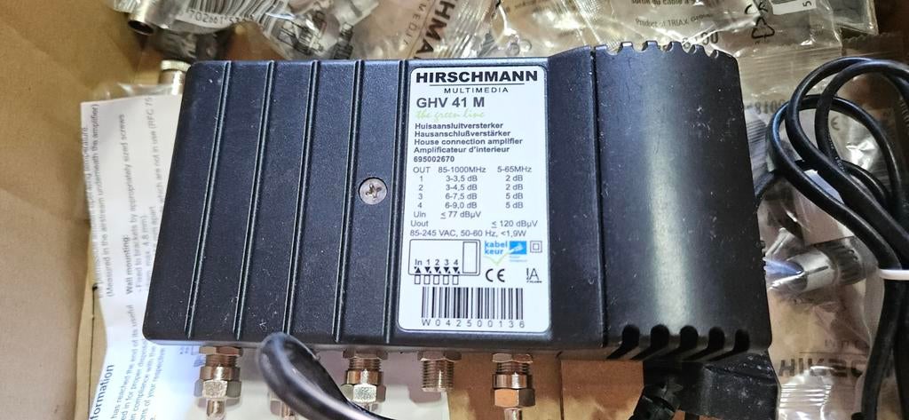 Hirschmann GHV 41 M multimedia versterker, Ophalen of Verzenden, 120 watt of meer, Overige merken
