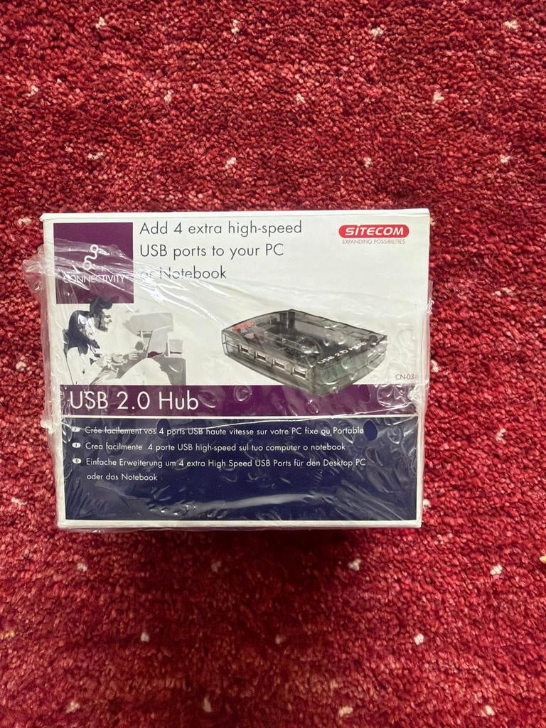 Sitecom USB 2.0 Hub - Voeg 4 extra poorten toe aan je PC, Computers en Software, USB Sticks, Nieuw, Ophalen