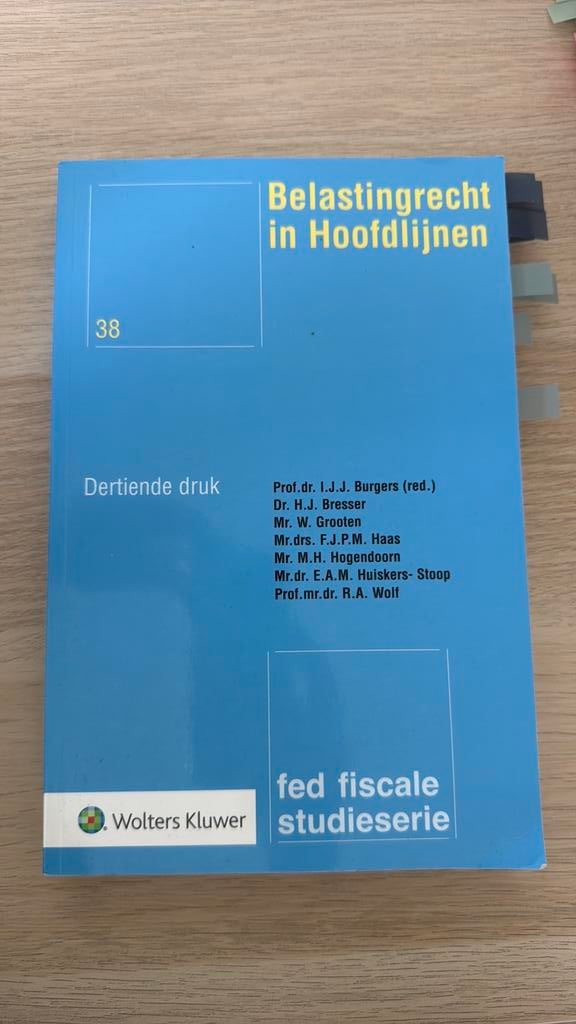 Belastingrecht in Hoofdlijnen, Ophalen of Verzenden, Zo goed als nieuw