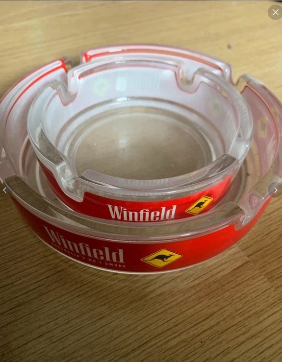 Winfield asbakken 10 en 14,5cm, Ophalen of Verzenden, Zo goed als nieuw, Asbak