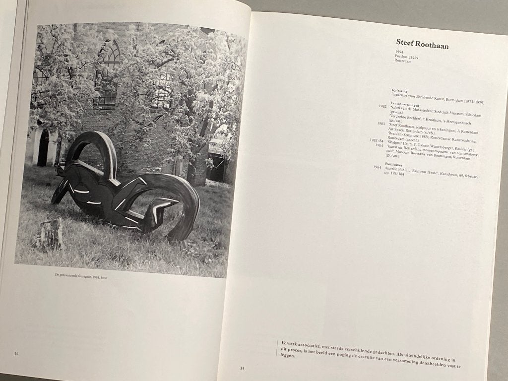 Beelden aan de linge 1984 (kunstboek), Ophalen of Verzenden, Zo goed als nieuw, Beeldhouwkunst