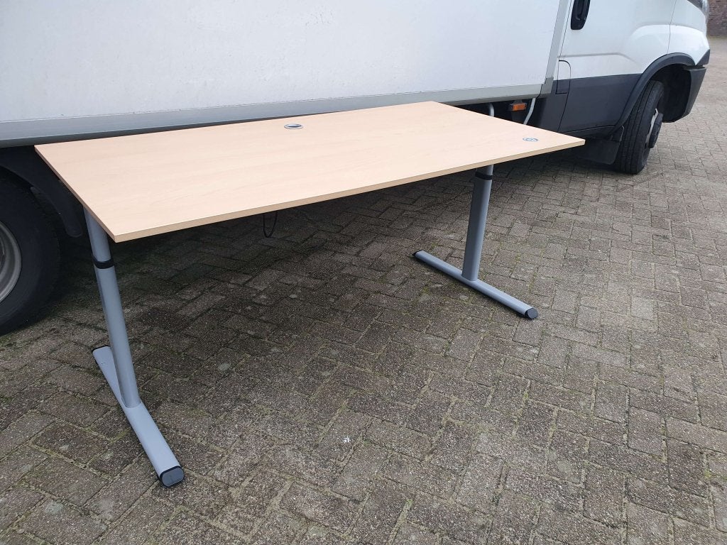 40x Vepa elektrisch bureau 160x80 - callcenter, Huis en Inrichting, Bureaus, 160 cm, Postbus 95 – 7900 AB Hoogeveen, Ophalen of Verzenden