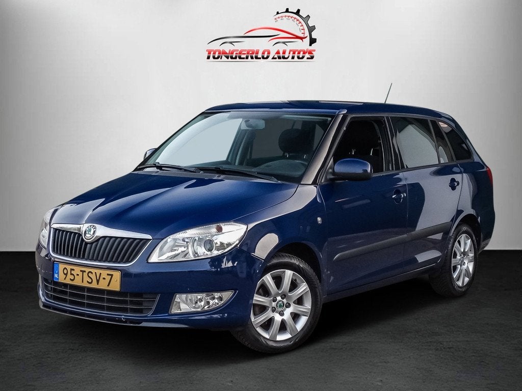 Skoda Fabia Combi 1.2 TSI Elegance Automaat Cruise Clima, Auto's, Euro 5, Gebruikt, 4 cilinders, Blauw