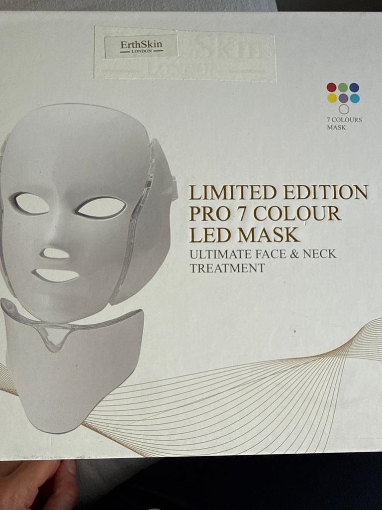 ErthSkin LED Masker - 7 Kleuren Gezichts- & Nekbehandeling, Sieraden, Tassen en Uiterlijk, Uiterlijk | Gezichtsverzorging, Ophalen of Verzenden