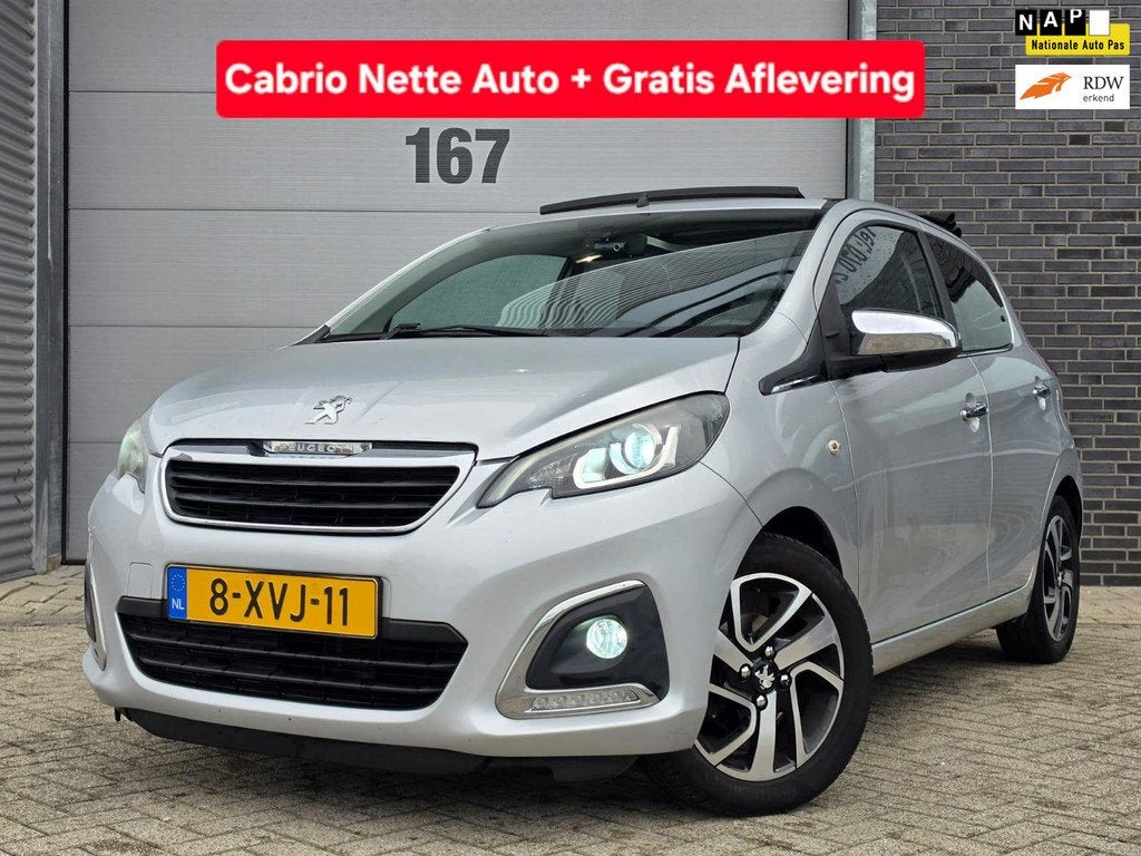 Peugeot 108 1.0 e-VTi Première Top|Achteruitrijcamera|Led-V, Voorwielaandrijving, Euro 5, Stof, Gebruikt