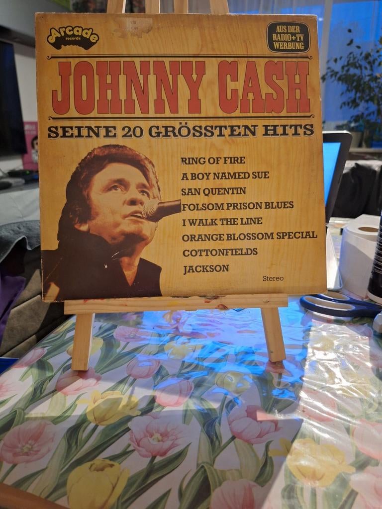 Johnny Cash - Seine 20 Größten Hits LP (Arcade Records), Cd's en Dvd's, Vinyl | Pop, Gebruikt, 12 inch, Ophalen of Verzenden