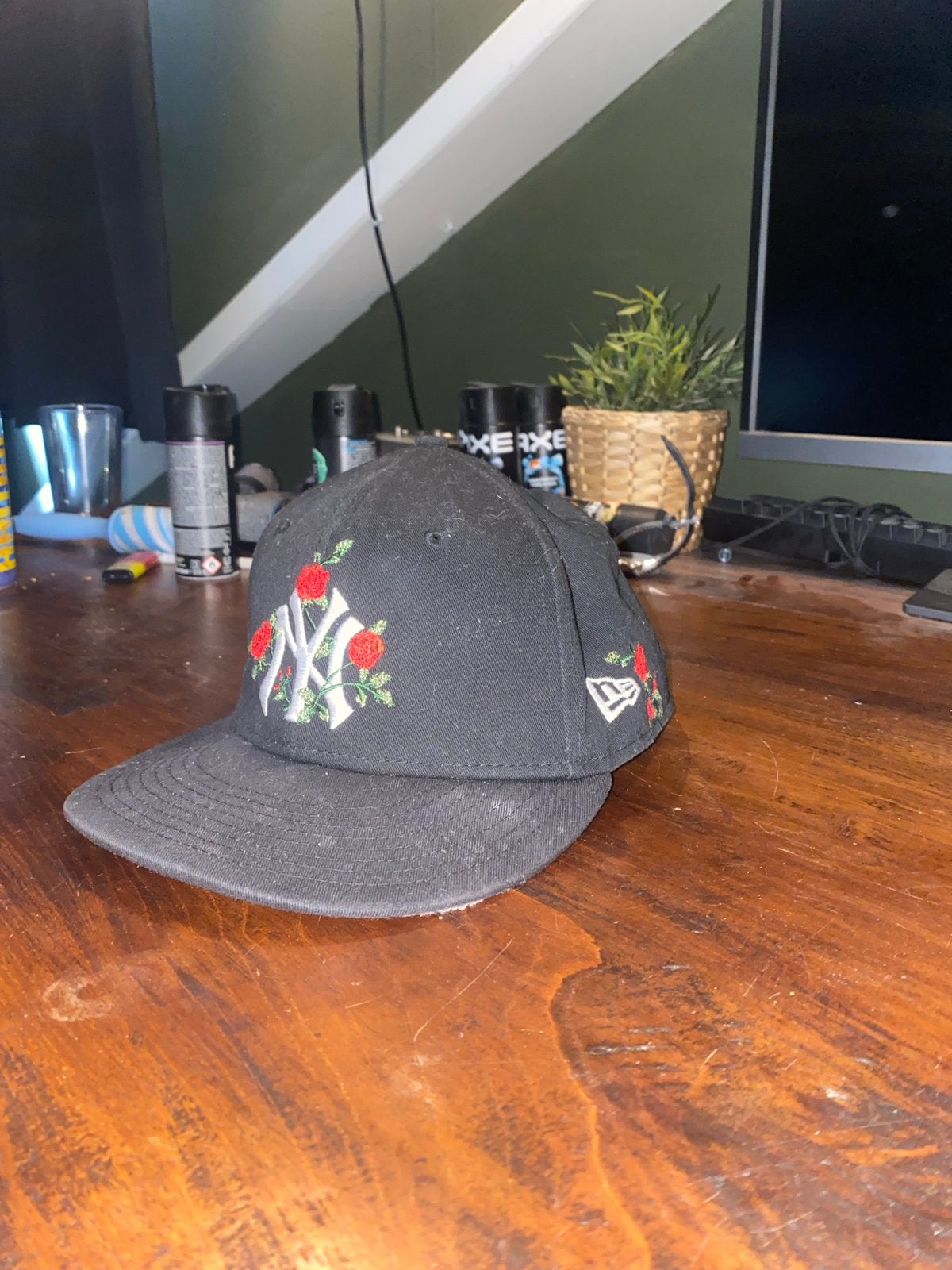 New York Yankees pet met rozen borduursel, Kleding | Heren, Ophalen of Verzenden, Gedragen, One size fits all, Pet