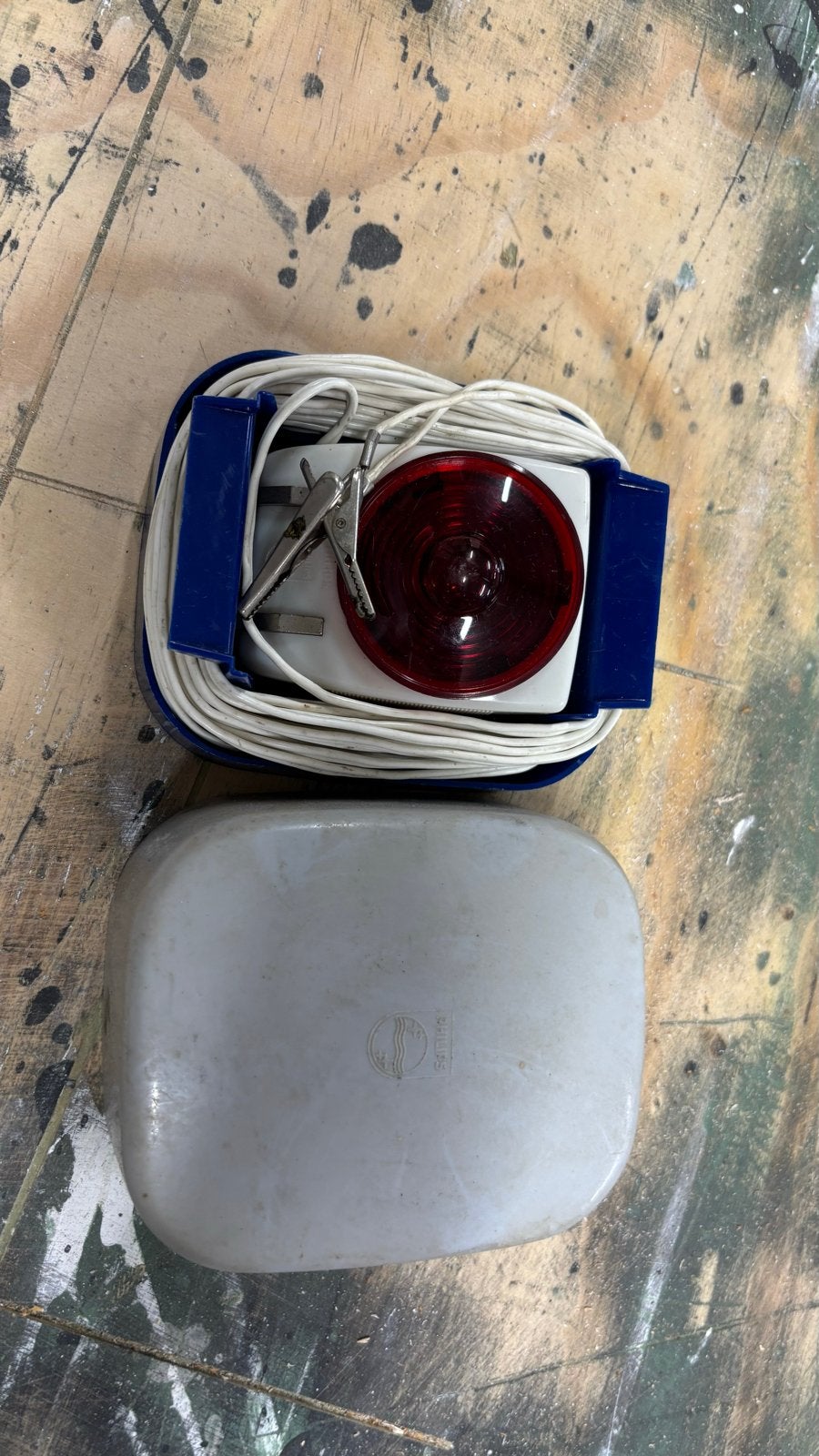 Philips pechlamp voor oldtimers - Vintage hulpverlichting, Ophalen of Verzenden