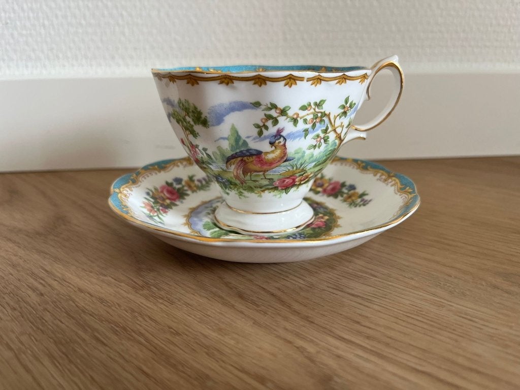 Royal Albert Porseleinen Kop en Schotel - Cottage Garden, Verzamelen, Ophalen of Verzenden, Zo goed als nieuw, Porselein, Kop en/of schotel