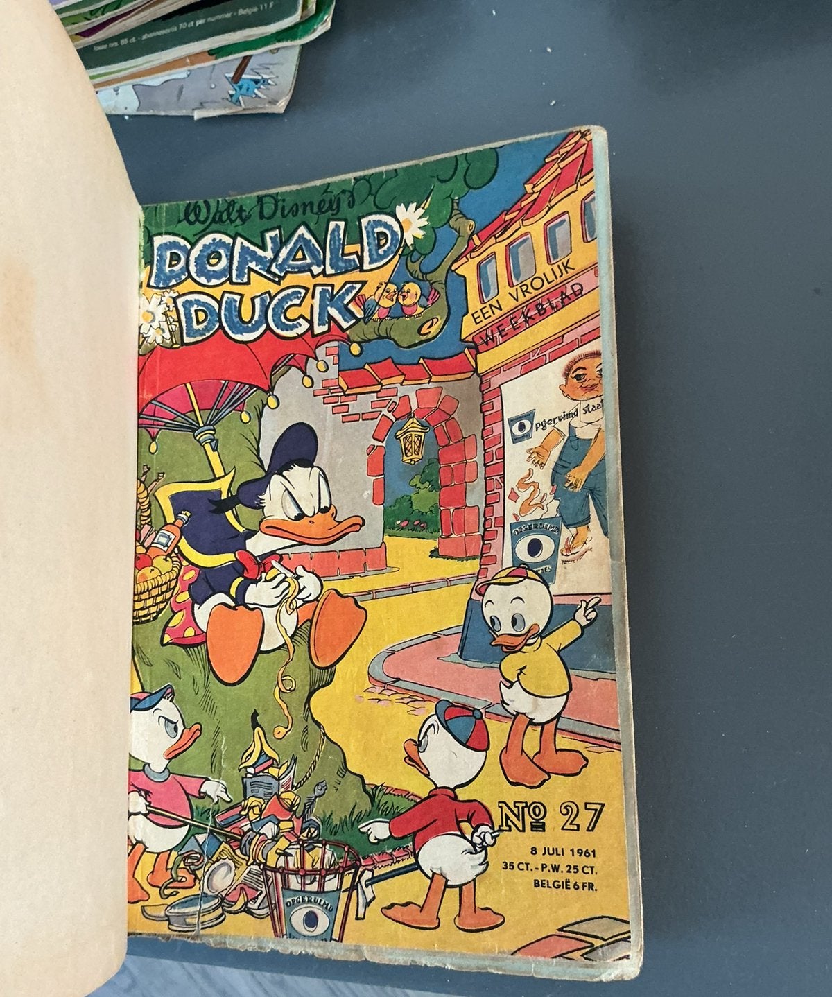 Donald duck gebonden half jaar 1961, Ophalen, Gelezen