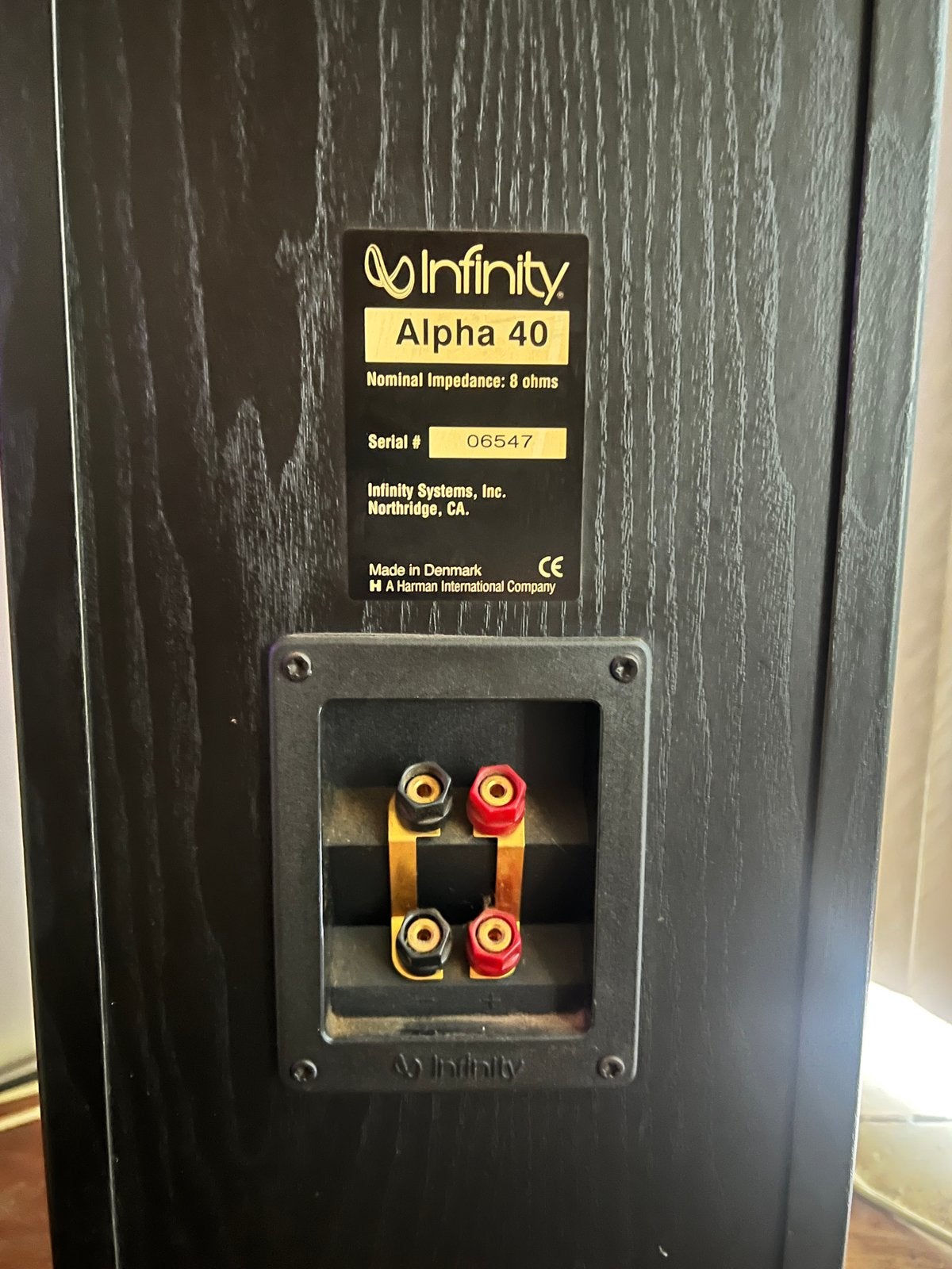 Infinity Alpha 40 (set van 2) Luidsprekers  - Gebruikt, Ophalen, Vloerstaande luidspreker, Gebruikt, 120 tot 150 watt