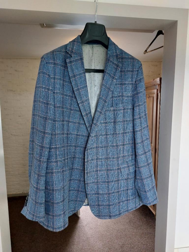 Blauw Eduard Dressler Colbert - maat 29, Kleding | Heren, Kostuums en Colberts, Eduard Dressler, Maat 56/58 (XL), Gedragen, Verzenden