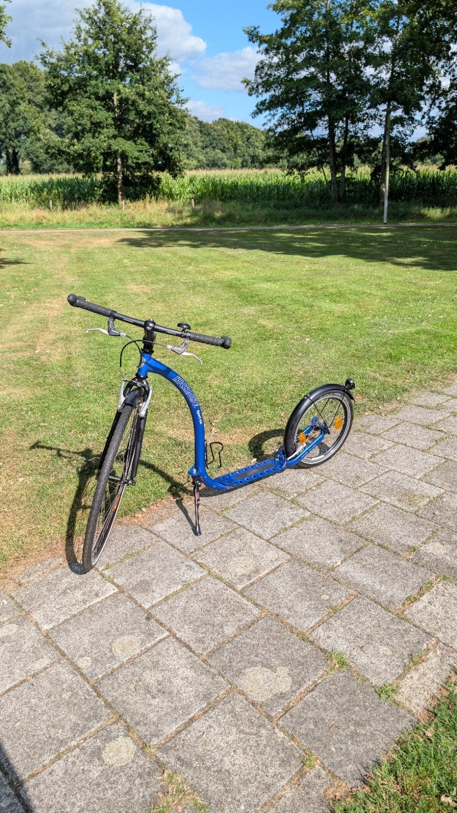 Blauwe Kickbike step G4 metallic Blue in keurige staat., Fietsen en Brommers, Steps, Ophalen, Zo goed als nieuw, Kickbike, Kickbike