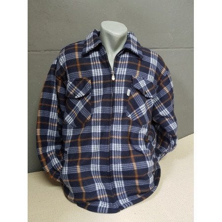 Gevoerd Houthakkers vest blauw/bruin/wit, Kleding | Heren, Truien en Vesten, Ophalen of Verzenden, Nieuw, Blauw