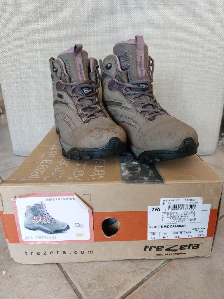 wandelschoen dames -  mt 38.5 -TREZETA JULIETTE  mid DRAKKAR, Ophalen of Verzenden, Zo goed als nieuw, Schoenen