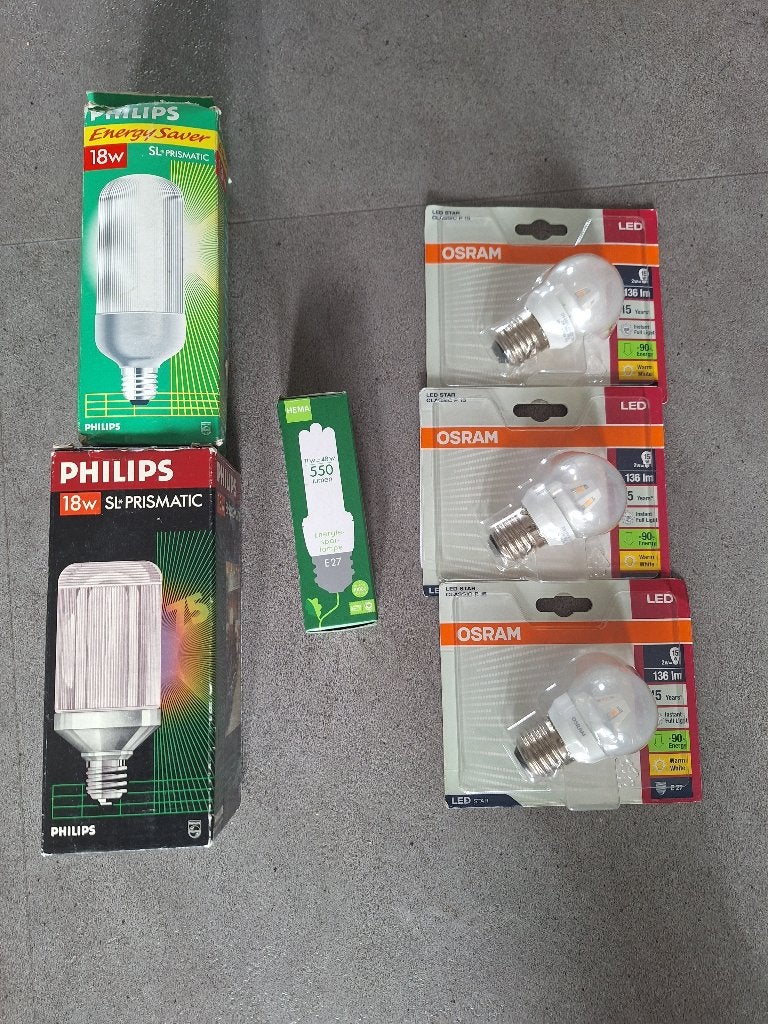 LED en Spaarlampen, Huis en Inrichting, Led-lamp, Nieuw, Warm wit, E27 (groot)